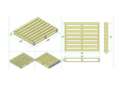Pallet gỗ ngành công nghiệp sử dụng có kích thước như thế nào?